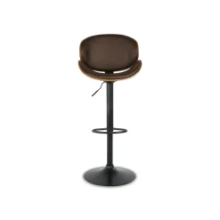 Adjustable Swivel Barstool - Black