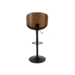 Adjustable Swivel Barstool - Black
