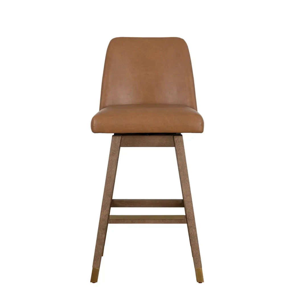 Amelia Upholstered Swivel Stool