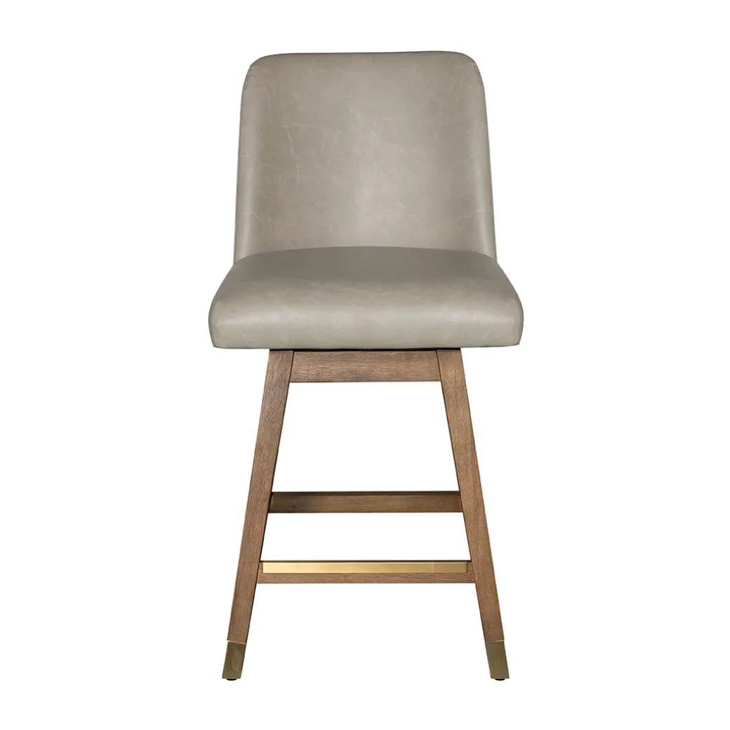 Amelia Upholstered Swivel Stool