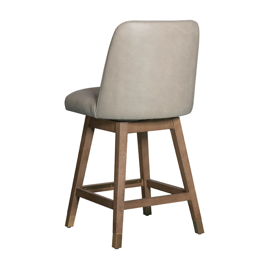 Amelia Upholstered Swivel Stool