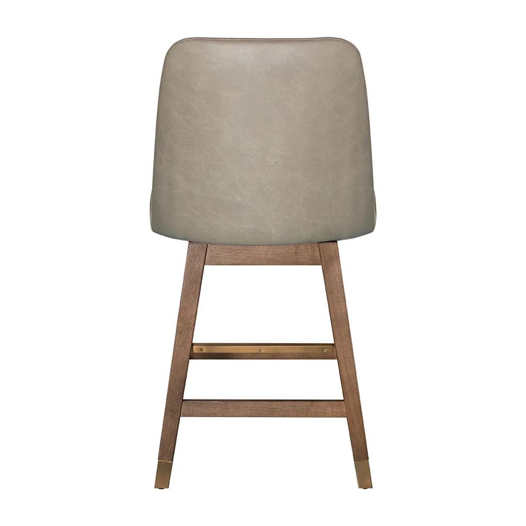 Amelia Upholstered Swivel Stool
