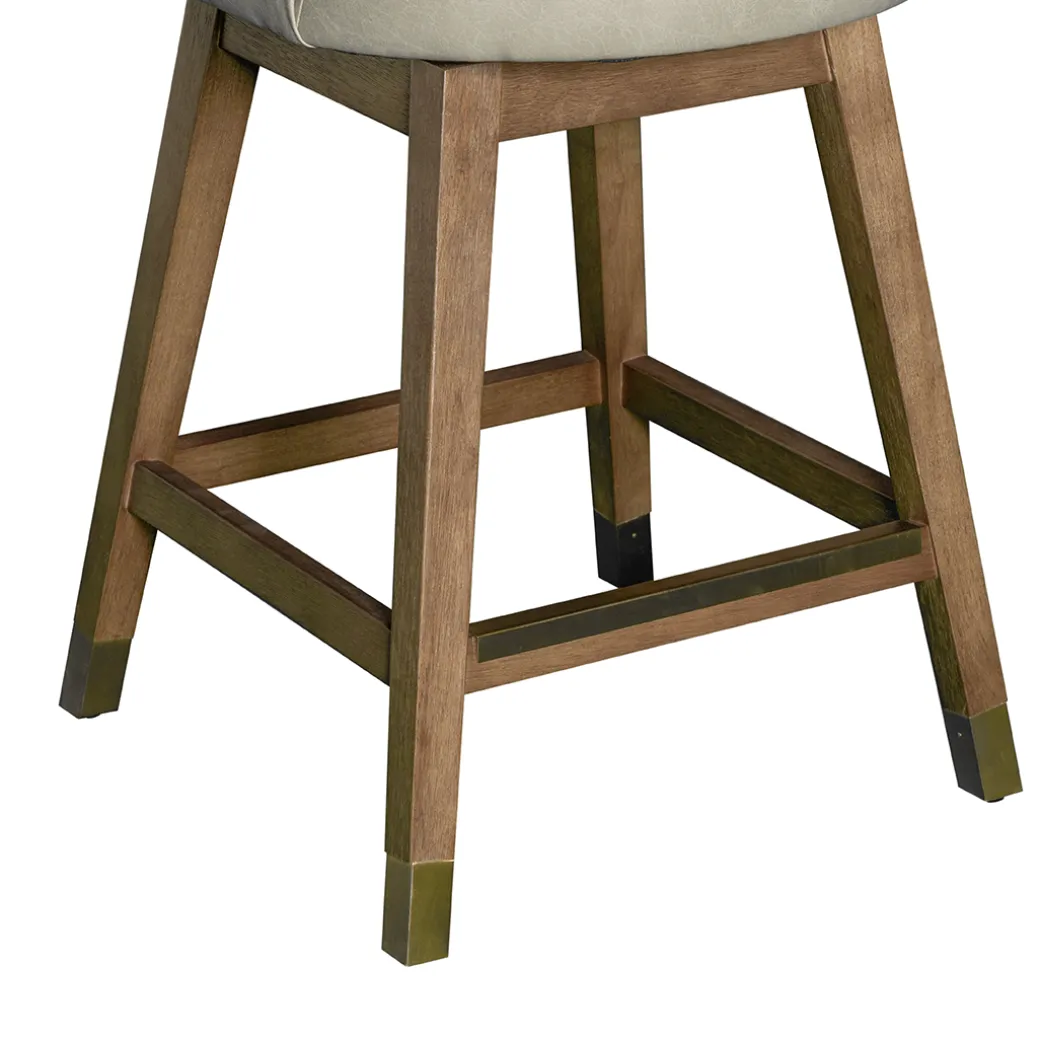 Amelia Upholstered Swivel Stool