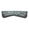 Ariel Leather Power Reclining Sectional with Heat & Massage