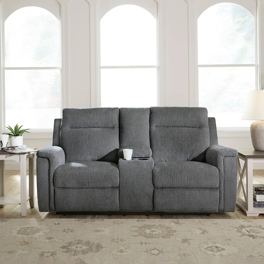 Barnsana Power Reclining Loveseat with Console