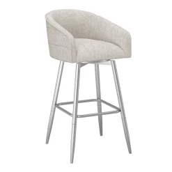 Barrel Bar Stool - Beige