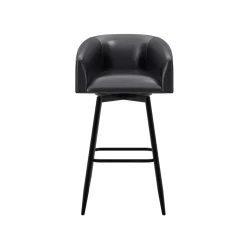 Barrel Bar Stool - Black