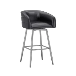 Barrel Bar Stool - Black