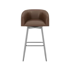 Barrel Bar Stool - Brown