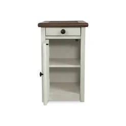 Bolanburg Chairside End Table with USB Ports and Outlets