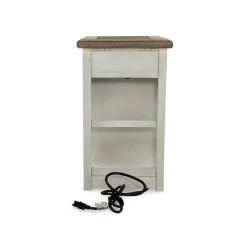Bolanburg Chairside End Table with USB Ports and Outlets