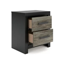 Broachmyn Black Bedroom Group with Mattress & Foundation - Queen