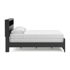 Broachmyn Black Bedroom Group with Mattress & Foundation - Queen