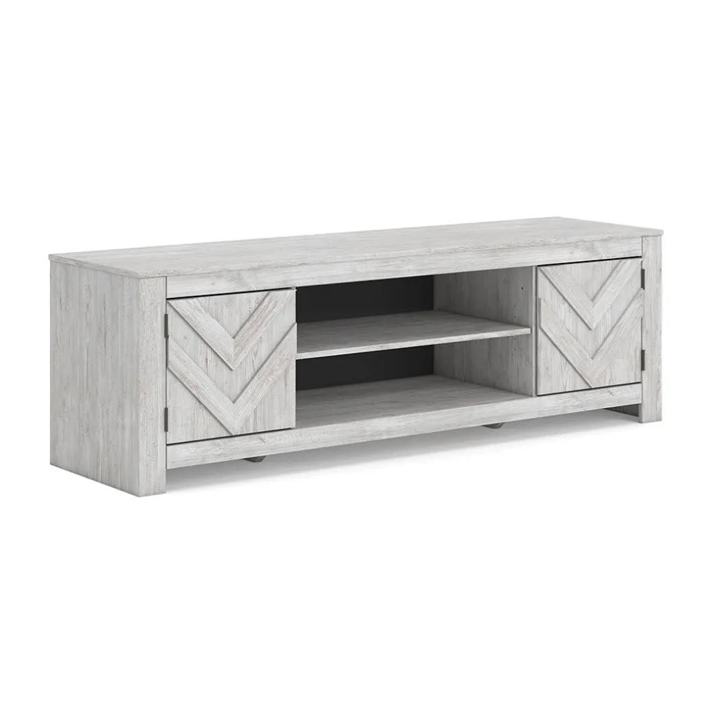 Cayboni White TV Stand - 71 Inches