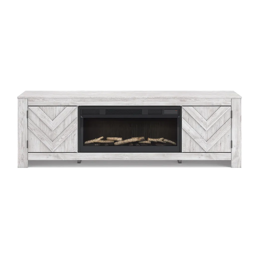 Cayboni White TV Stand - 71 Inches