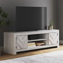 Cayboni White TV Stand - 71 Inches