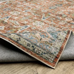 Charleston Bronze Washable Rug