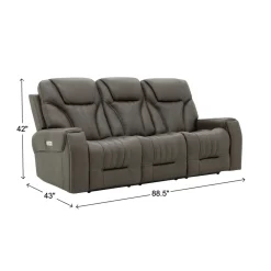 Clark Zero-G Home Theater Leather Sofa