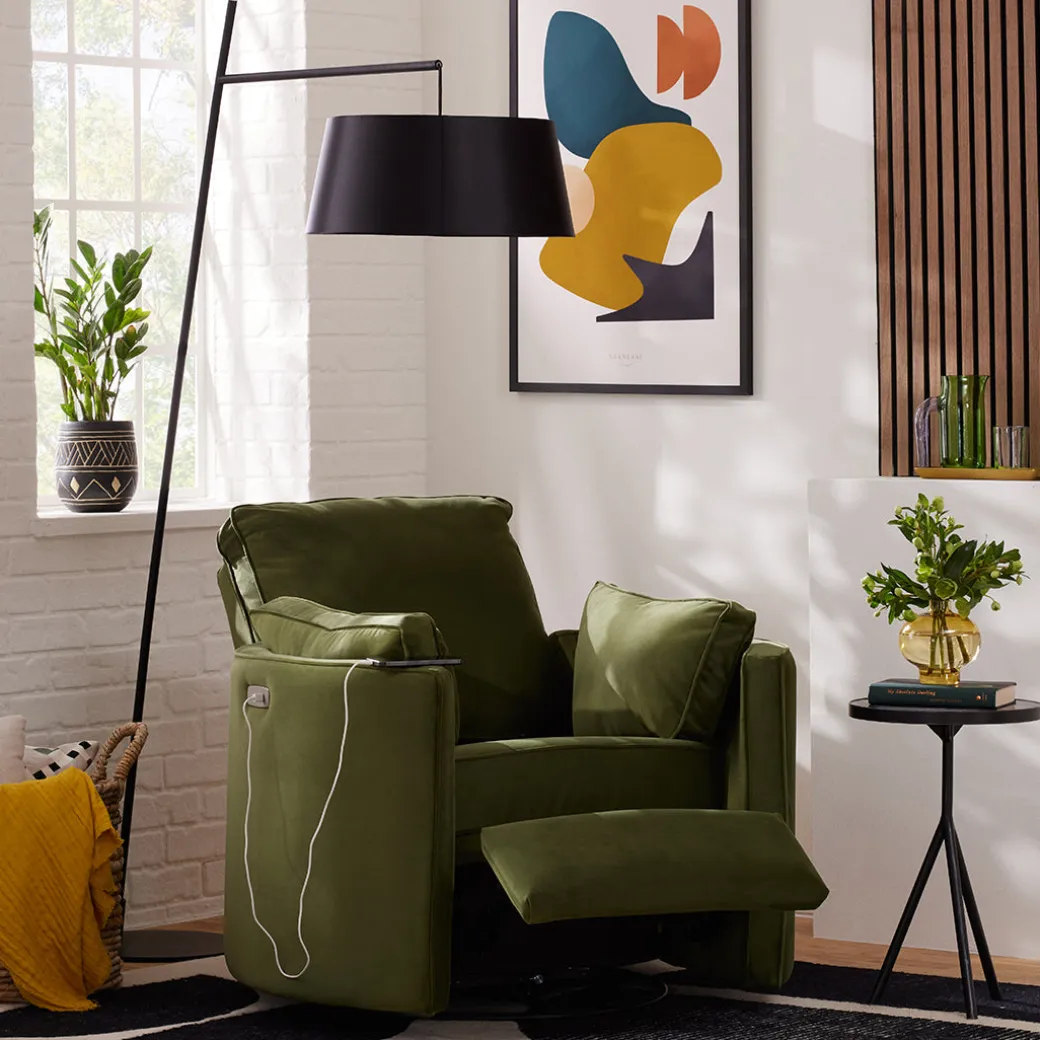 Corey Power Swivel Recliner