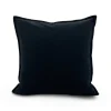 Cotton Velvet Pillow - Black