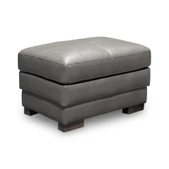 Denver Leather Ottoman