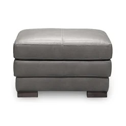 Denver Leather Ottoman