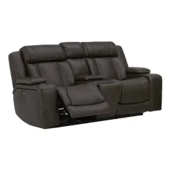 First Class Power Reclining Loveseat with Console