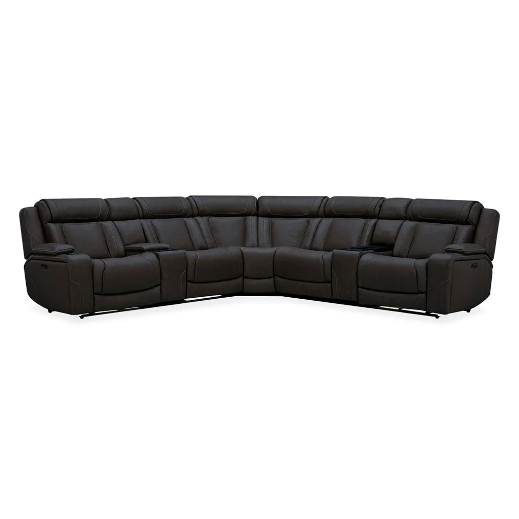 First Class Power Reclining Sectional