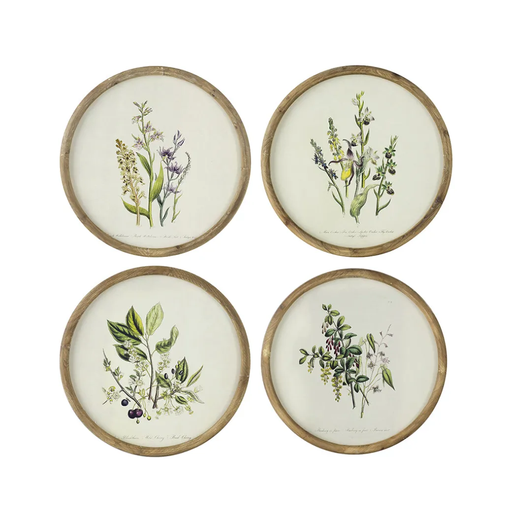 Flora Round Prints (Set of 4)
