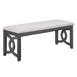 Gia Links Grey Dining Bench