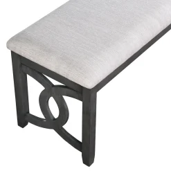 Gia Links Grey Dining Bench