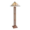 Harvey Ellis Floor Lamp with Art Glass Shade