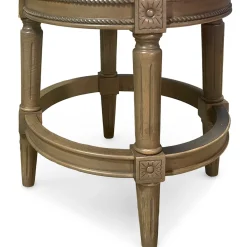 Henry Upholstered Swivel Stool - Gray
