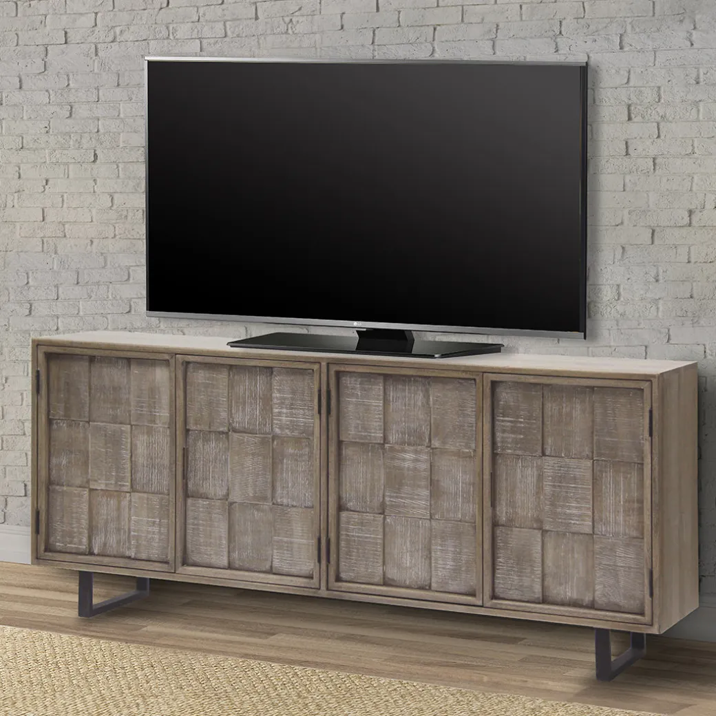 Ivory Bay Media Console - 78 Inches