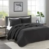 Keaton Black Coverlet Set