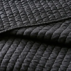 Keaton Black Coverlet Set