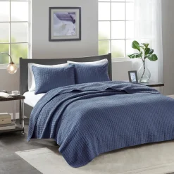 Keaton Navy Coverlet Set