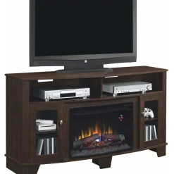 La Salle TV Stand with Fireplace Insert