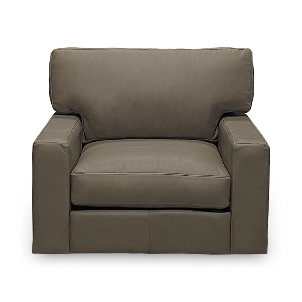 Layla Leather Swivel Chair