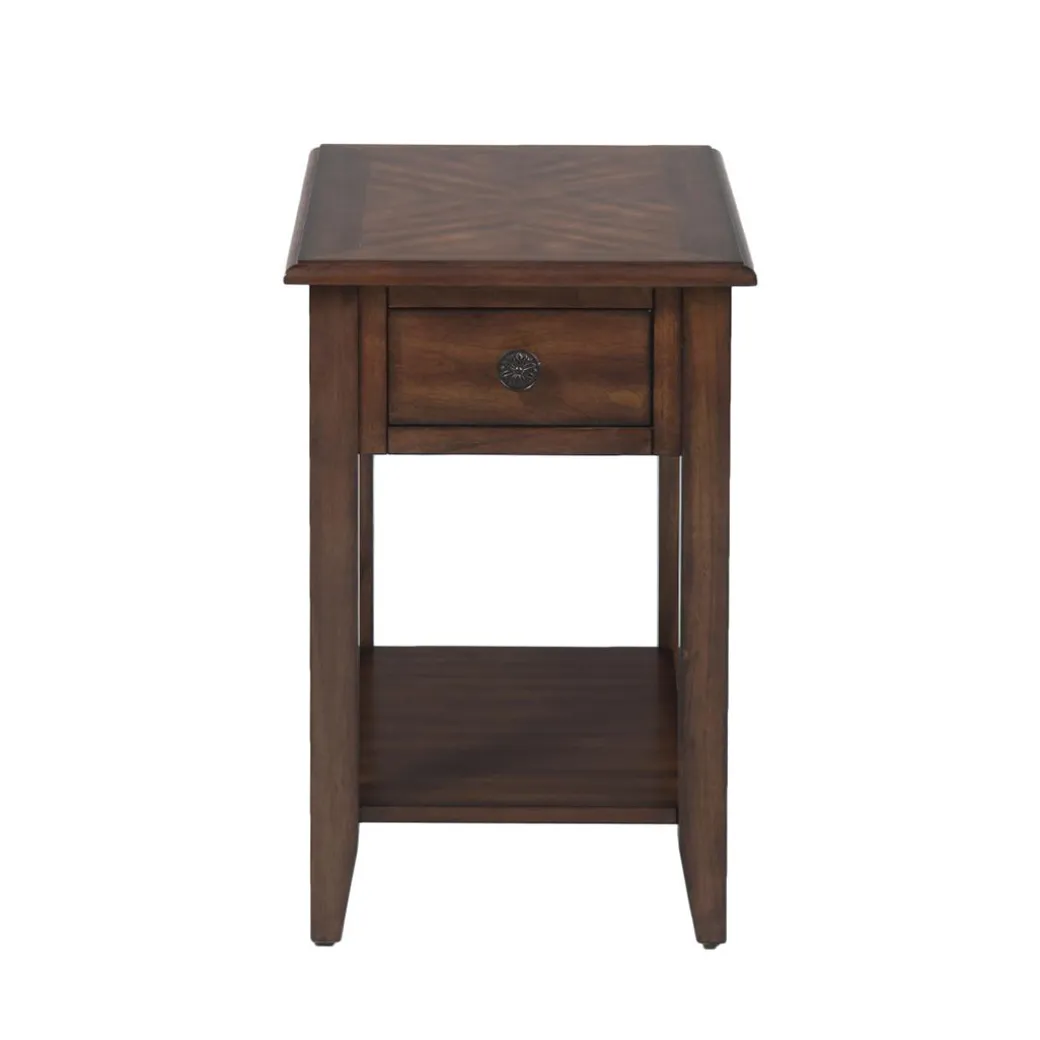 Lenore Side Table - Brown