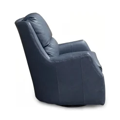 Lisa Leather Swivel Glider