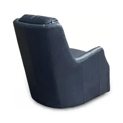 Lisa Leather Swivel Glider