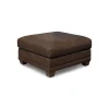 Livorno Leather Large Ottoman