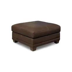 Livorno Leather Sectional I with Ottoman