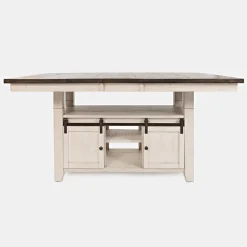 Madison County High-Low Table - White