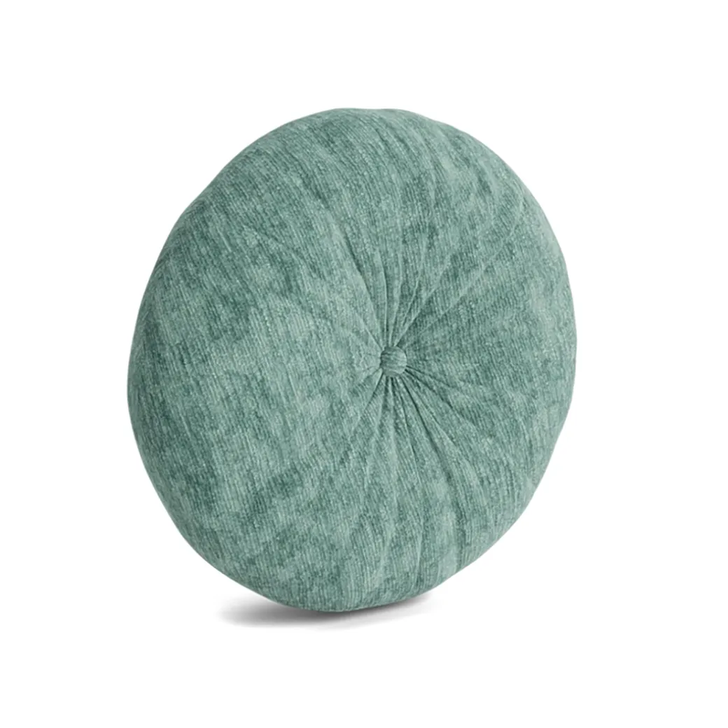Minka Caribbean Blue Round Accent Pillow