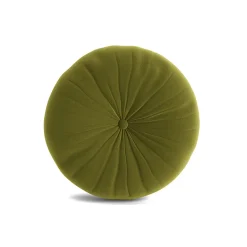 Minka Green Round Accent Pillow