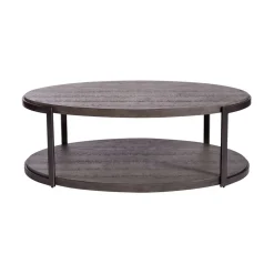 Modern View Oval Cocktail Table
