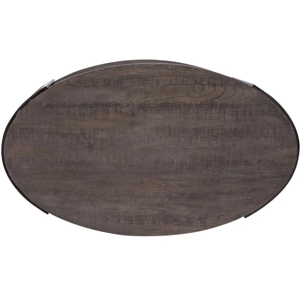 Modern View Oval Cocktail Table