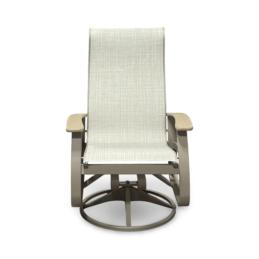 Montego Outdoor Sling Swivel Chair